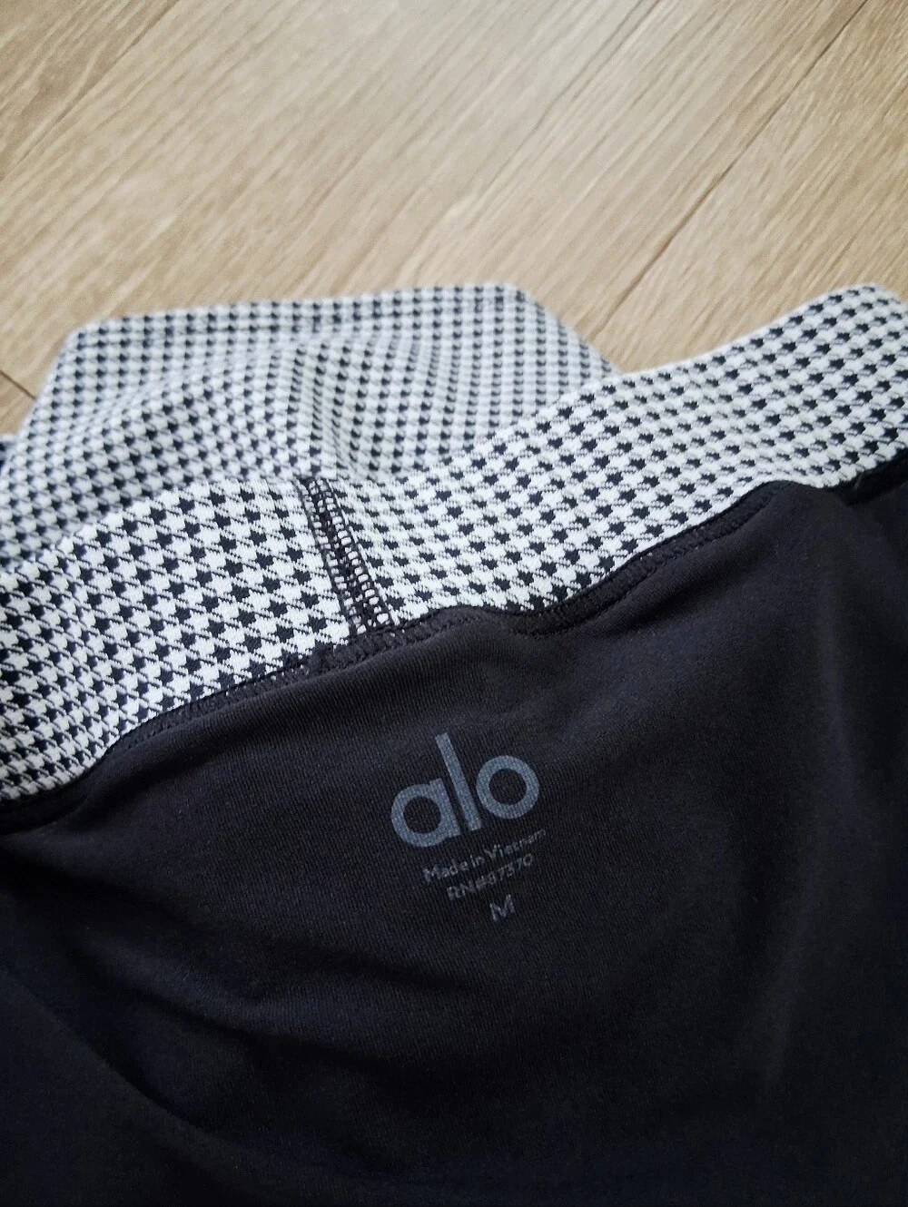 Alo Micro Houndstooth Tennis Skirt Build-in Shorts Pickleball Running